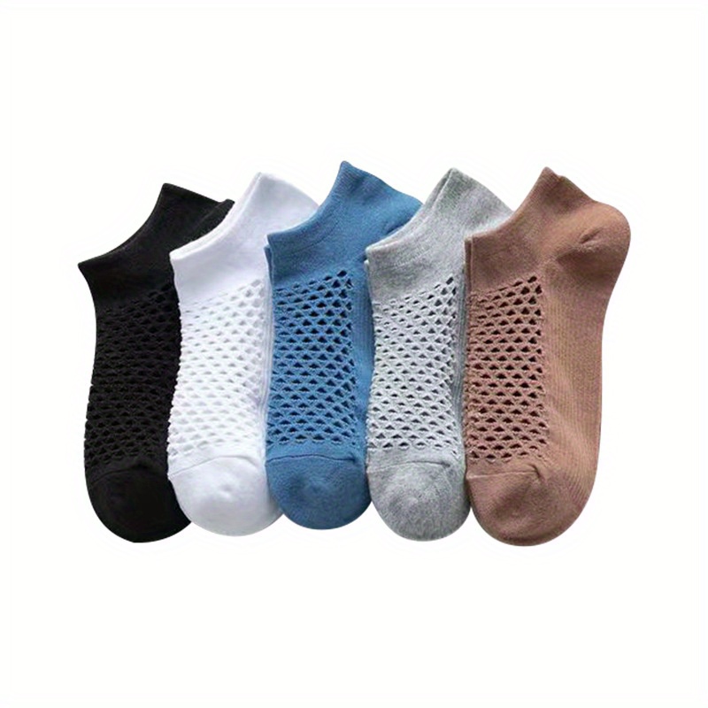 5 Pares Calcetines Invisibles Color Liso Hombres Calcetines - Temu Chile