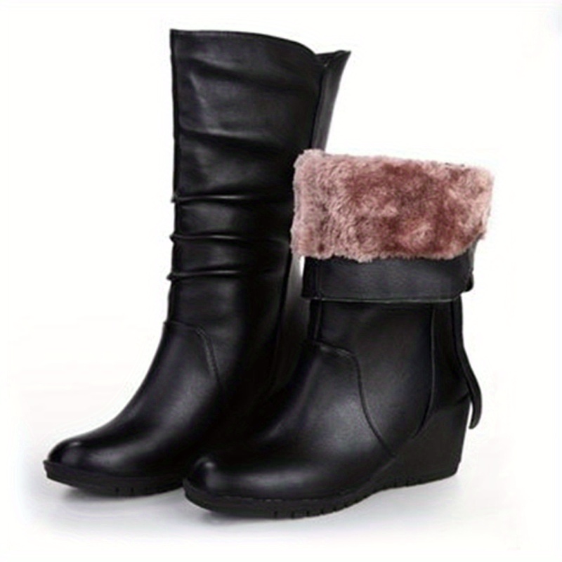 Ladies 2024 ruched boots