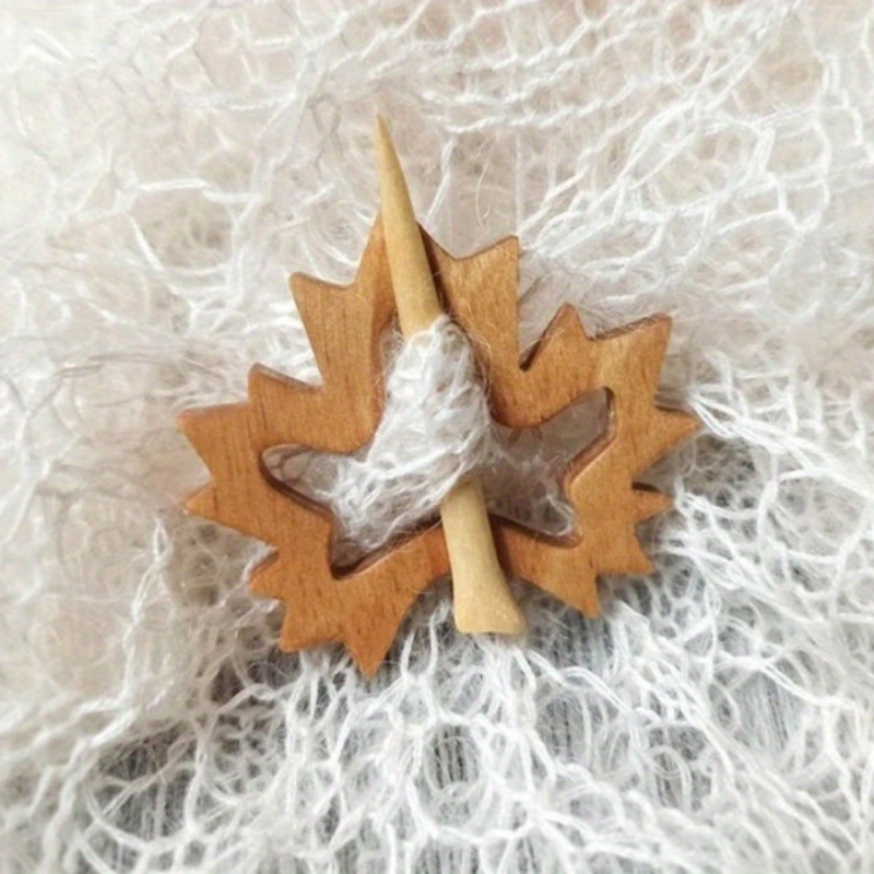 1pc Wooden Animal Pattern Brooch Pin - DIY Craft Badge For Cute And Funny Cartoon Shawl And Scarf Accessory, Jewelry Gift With Clasp Buckle details 8