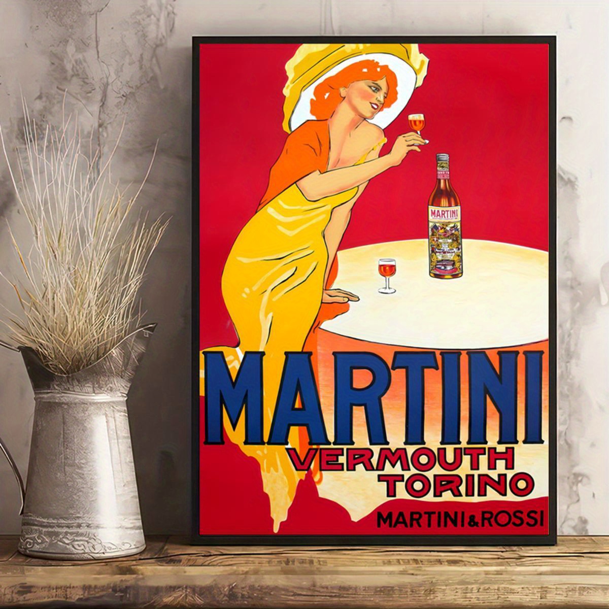 Poster vintage Martini Torino Home Collectible Wall Decor