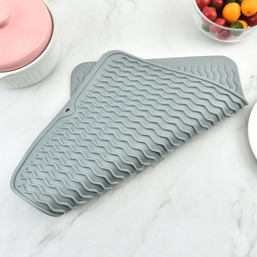 Silicone Heat Insulation Pad Large Wavy Silicone Non Slip - Temu