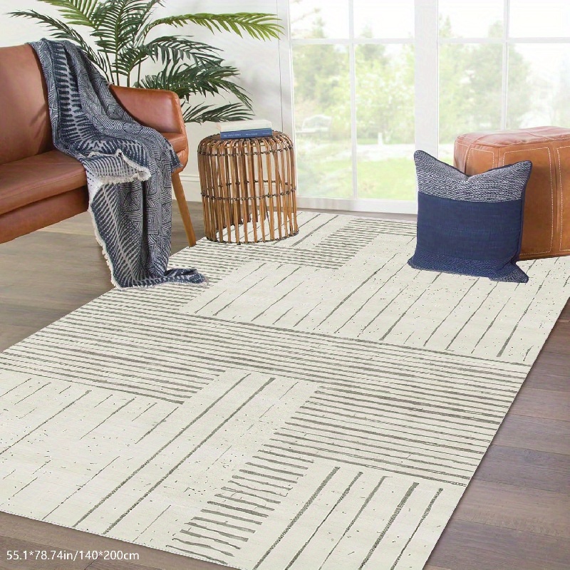 Area Rugs 9x12 Living Room: Large Machine Washable Rug with Non-Slip  Backing Stain Resistant Soft Geometric Moroccan Carpet for Bedroom Dining  Nursery