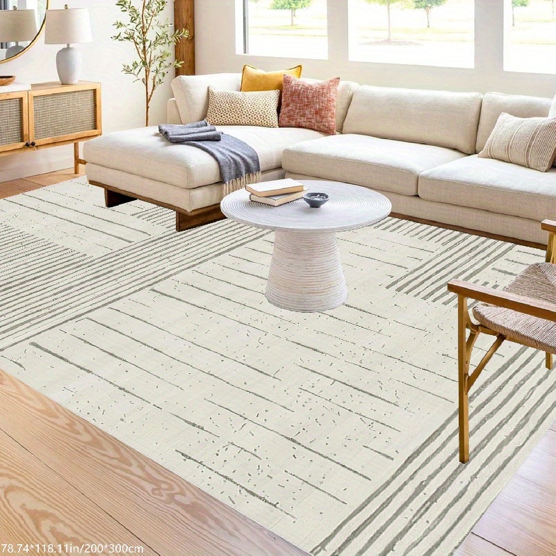 Area Rugs 9x12 Living Room: Large Machine Washable Rug with Non-Slip  Backing Stain Resistant Soft Geometric Moroccan Carpet for Bedroom Dining  Nursery