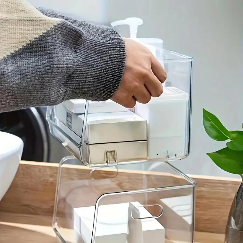 Acrylic Cosmetic Organizer Countertop Storage Display – All About Tidy