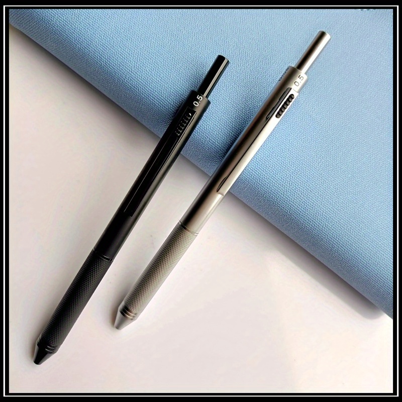 Penna In Metallo A 4 Colori Con Matita Automatica A Spinta, Penna A Sfera  1PC, Penna