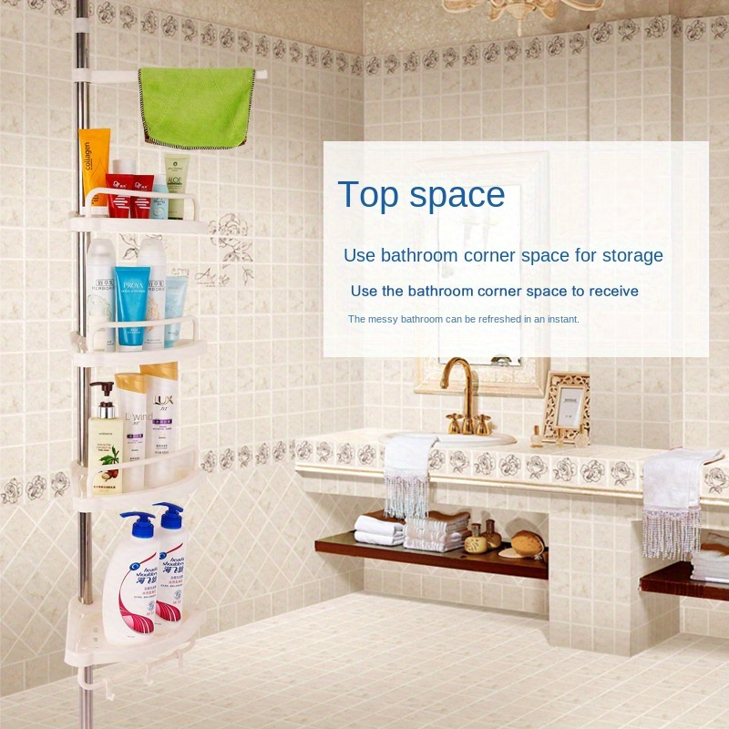 Corner Shower Shelves, Bathroom Storage Rack, Acrylic Shower Shelf For Inside  Shower, Shampoo Shower Gel Holder For Shower Wall, Bathroom Caddy  Organizer, Bathroom Triangle Shelf, Bathroom Accessories - Temu