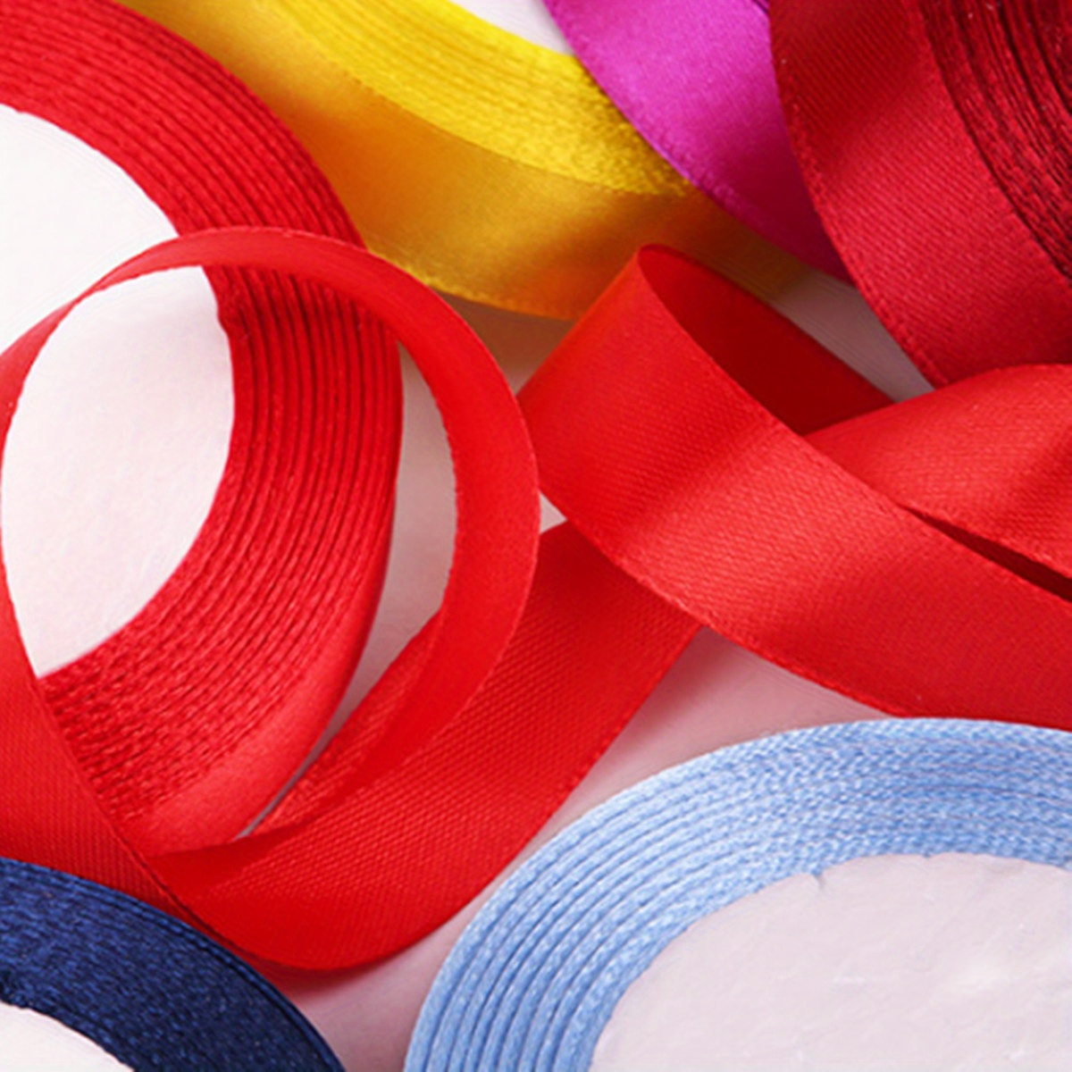 24 Yards Width Long Satin Ribbon Ribbon Silk Ribbon Weaving - Temu