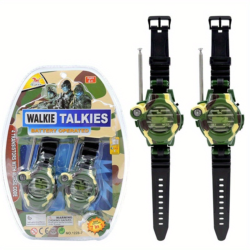 Walkie talkie recargable para niños y adultos, 4 paquetes de