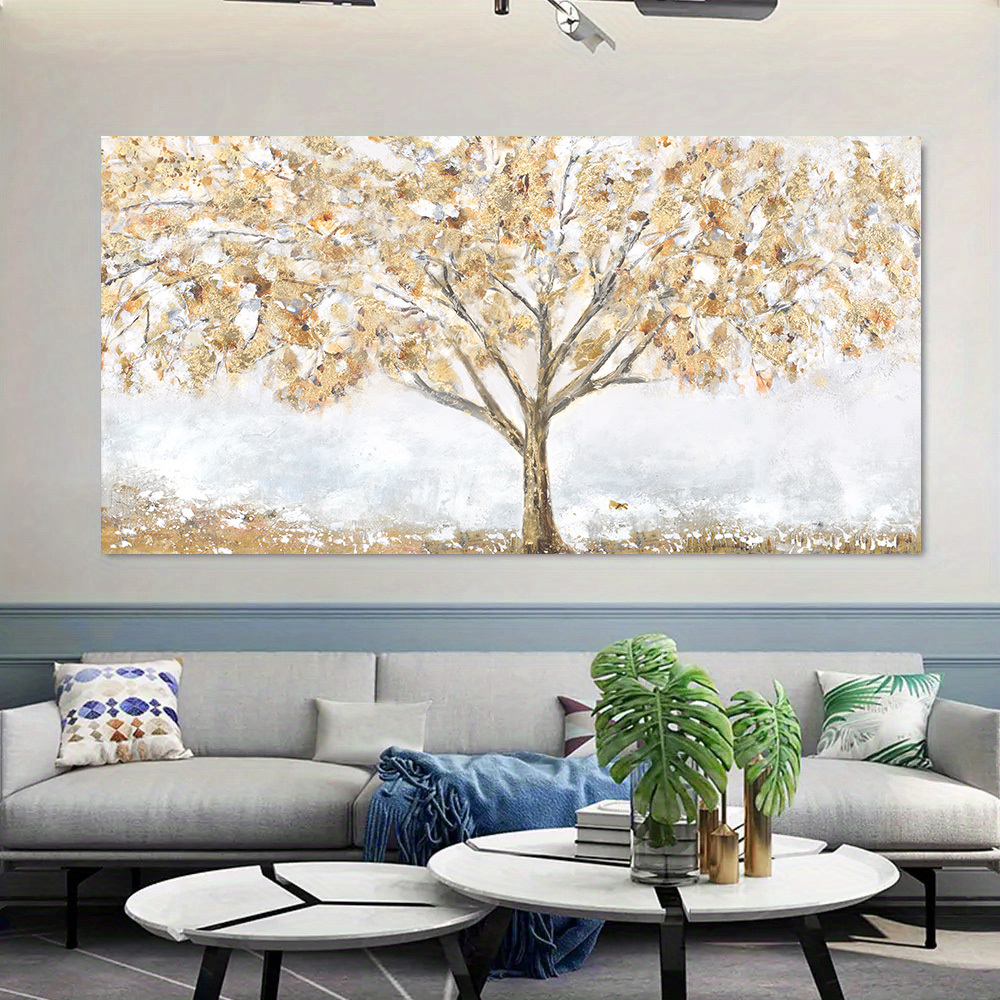 1pc Árbol Grande Sin Marco Pintura Óleo Pared Cartel Lienzo - Temu Mexico