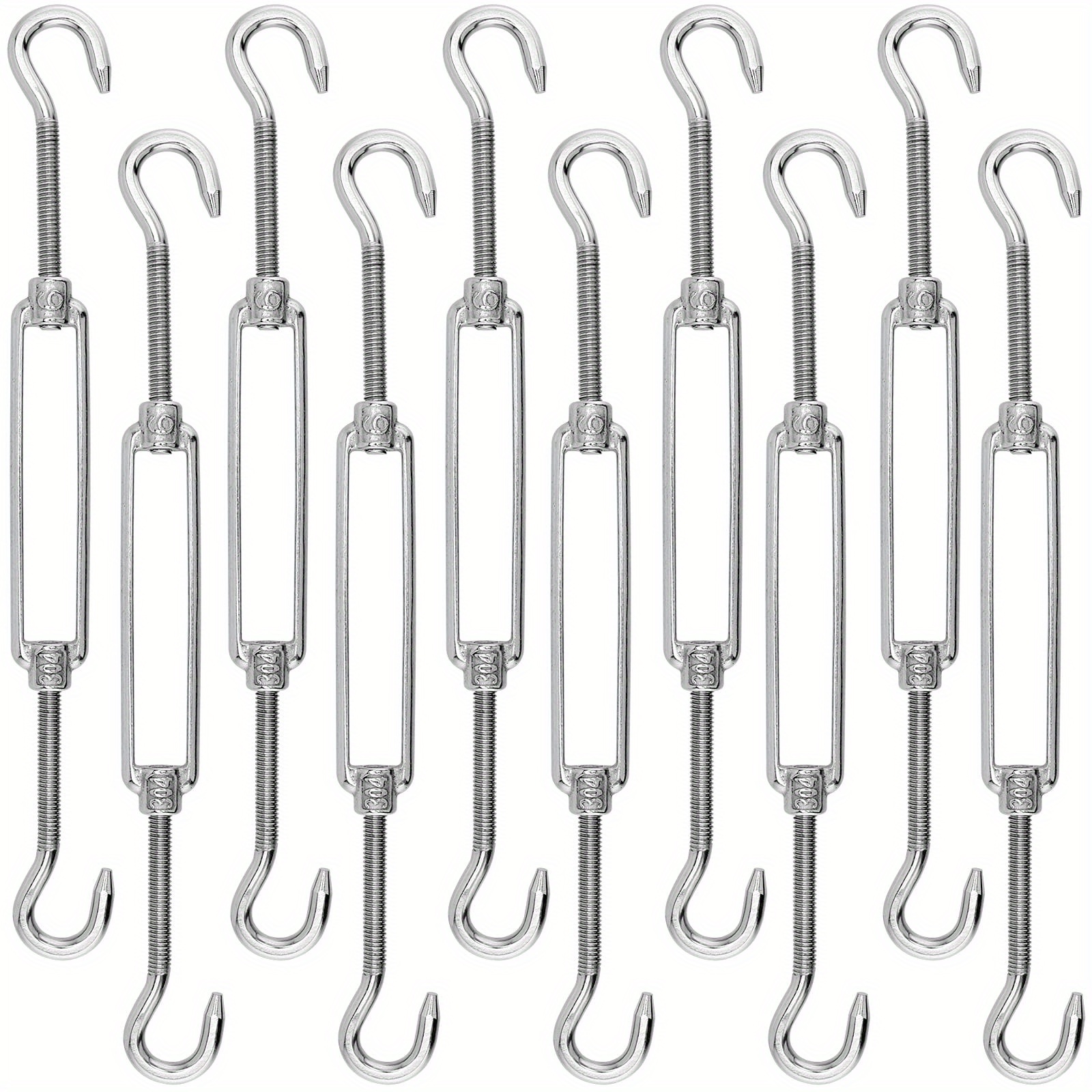 Stainless Steel Eye Hook O/c Turnbuckle Metal Clothesline - Temu