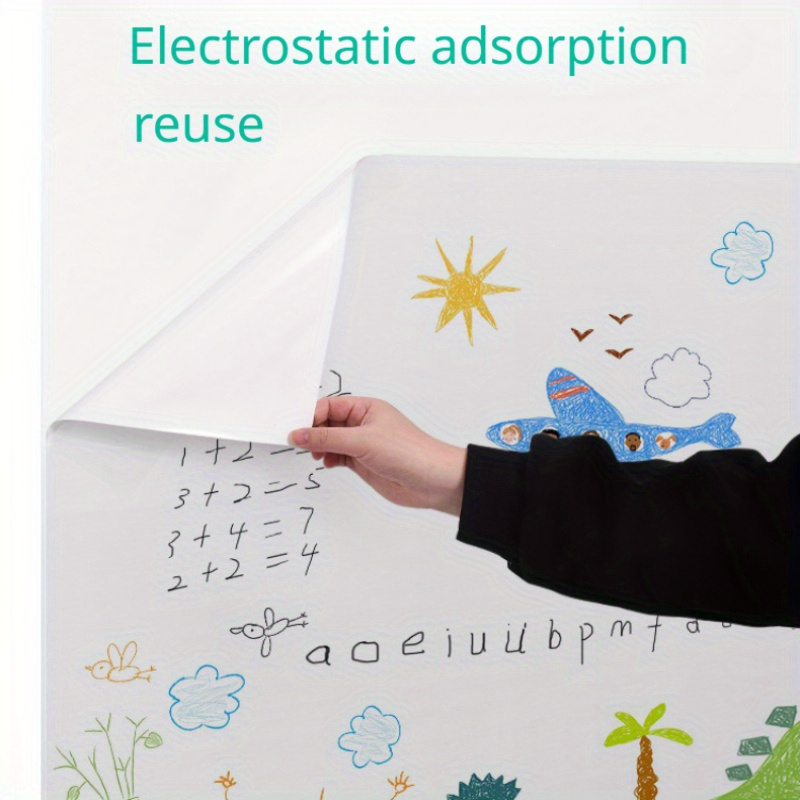 Electrostatic Whiteboard Wall Stickers Household Removable - Temu
