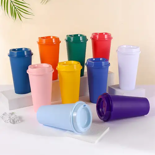 16oz Travel Mug with Handle and Spill Resistant Lid, Assorted Colors