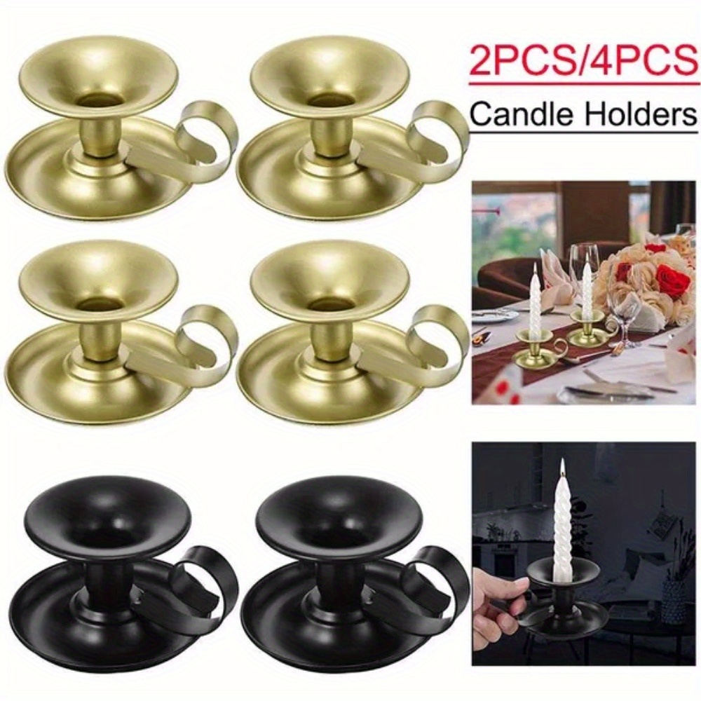 3pcs Metal Candlesticks Taper Candle Holder Diamond Shape - Temu Canada