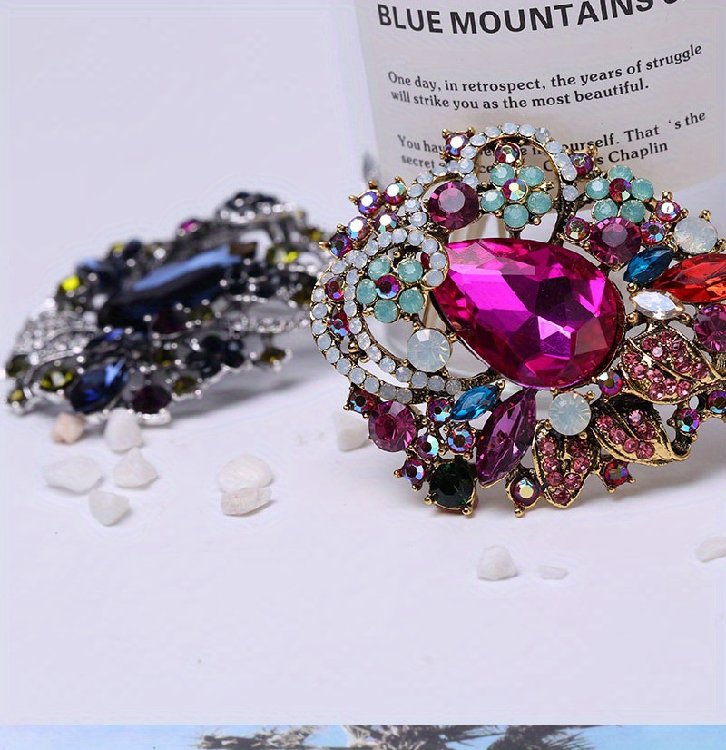 1pc bohemian style luxury brooch colorful   pin clothing accessories birthday gifts details 1