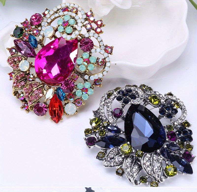 1pc bohemian style luxury brooch colorful   pin clothing accessories birthday gifts details 4