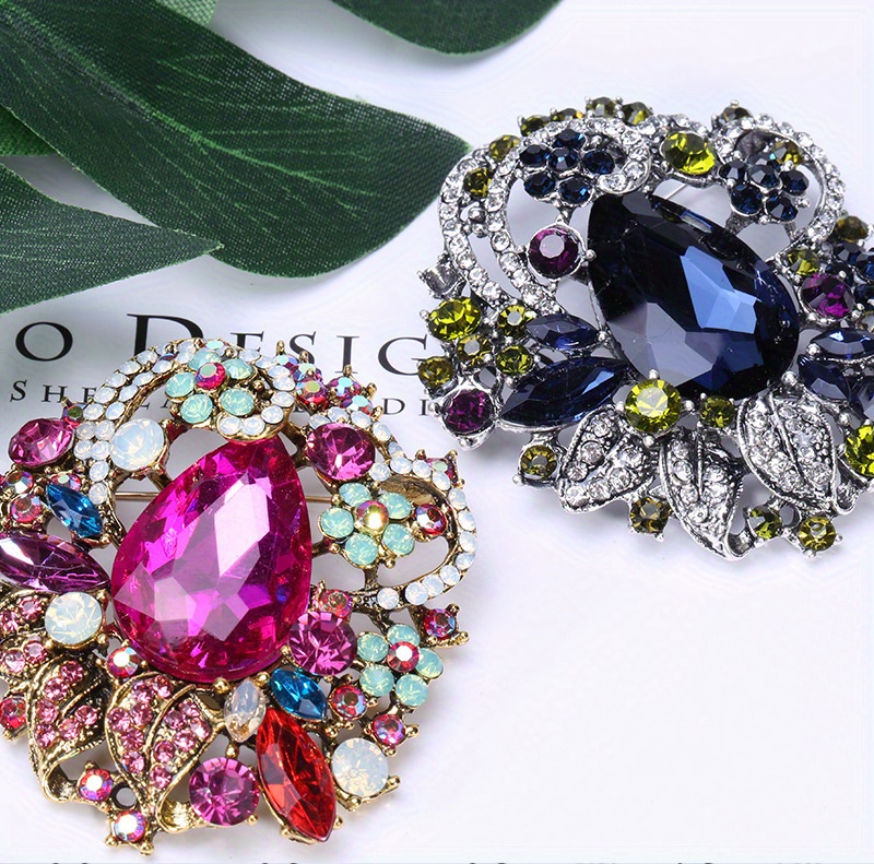 1pc bohemian style luxury brooch colorful   pin clothing accessories birthday gifts details 6