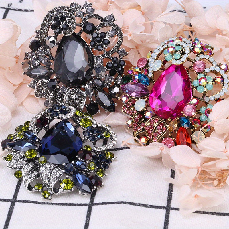 1pc bohemian style luxury brooch colorful   pin clothing accessories birthday gifts details 9