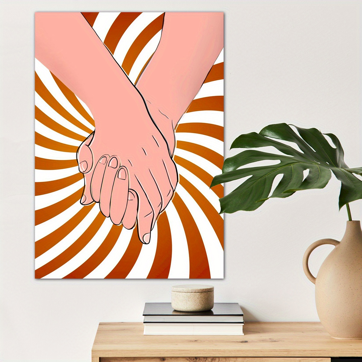 Couple Canvas Hand Painting - Temu