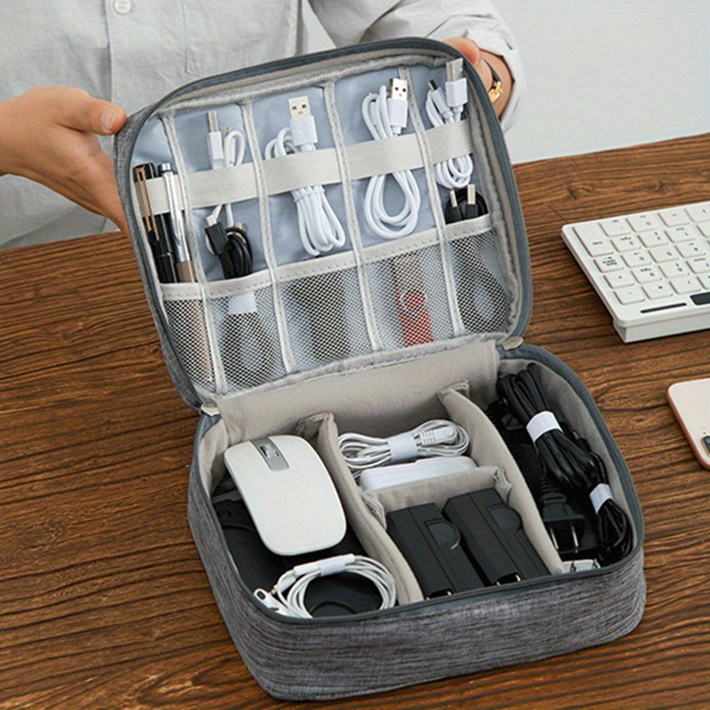 Small Electronics Carrying Case Bag, Travel Gadgets Organizer