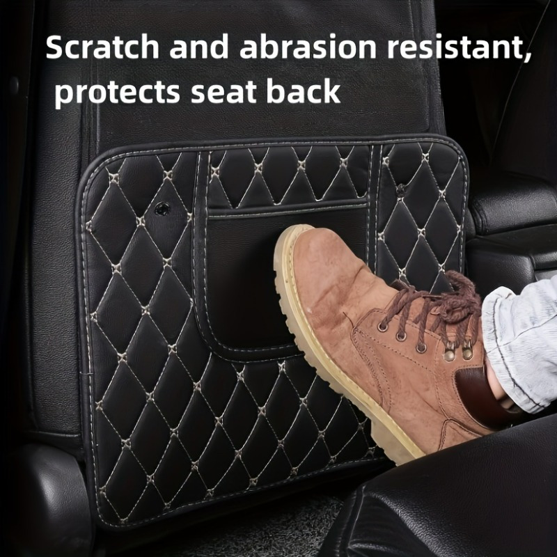 Protecteur de dossier de siège de voiture Transparent anti-poussière tapis  de coup de pied pour enfants protège de la saleté de boue housses de siège