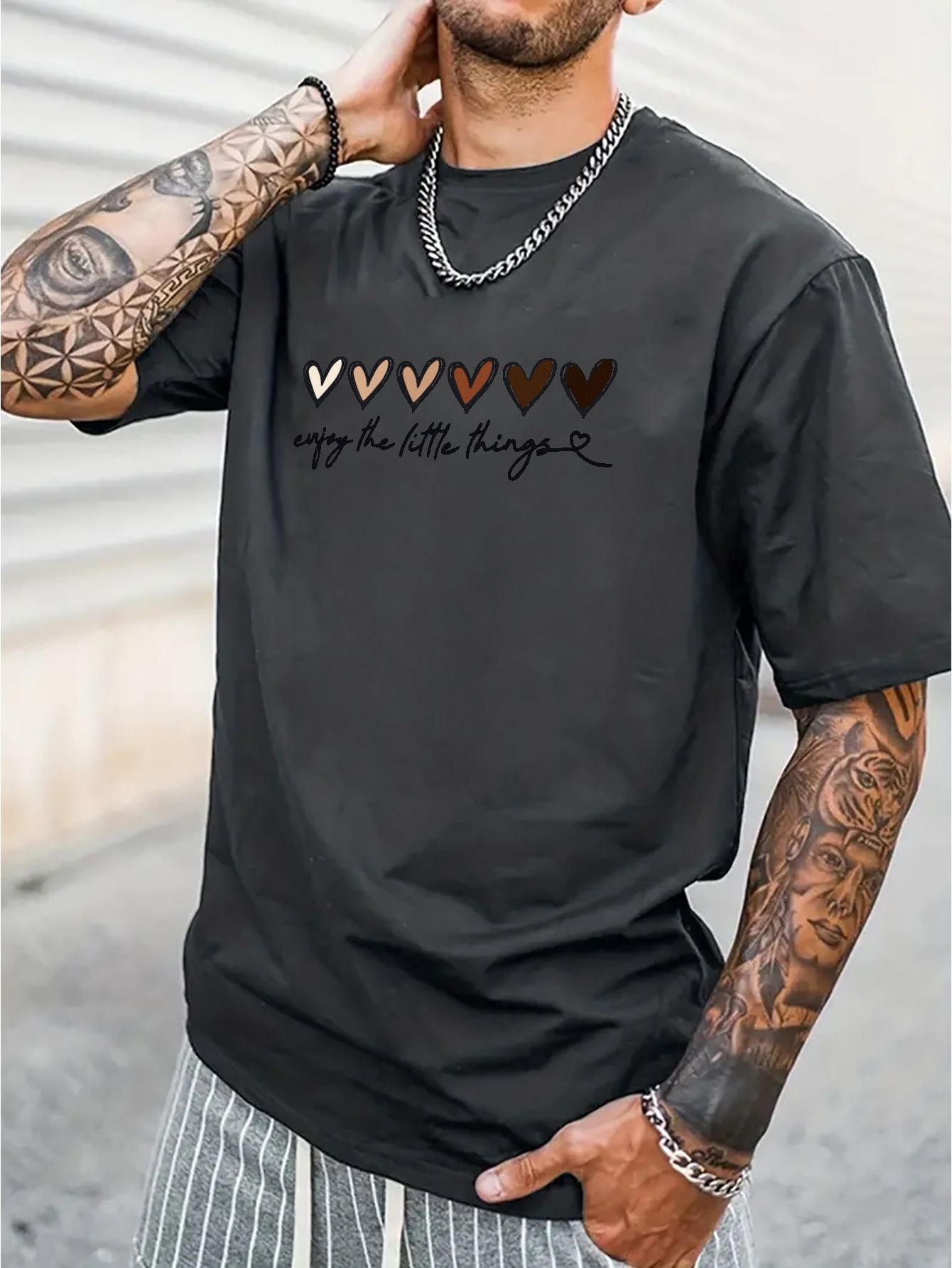 Camisetas Manga Corta Deportivas Gráfico Corazón Moda - Temu