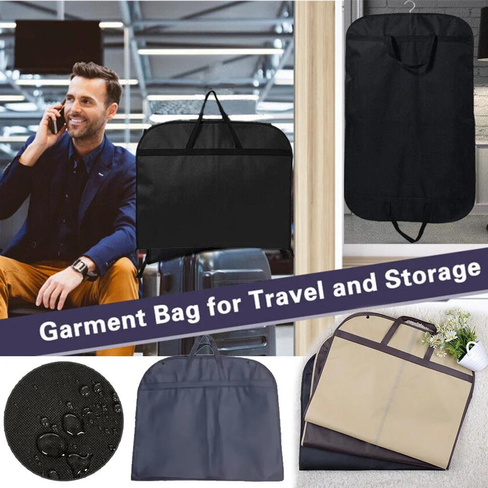 1 dona chiroyli kostyum changyutgich sumkasi, zip bilan, kiyimlarni osib saqlash uchun sumkalar, ko'ylak kostyum, kiyim, palto, portativ kiyimlar himoya qilish sumkasi, uy-ro'zg'or saqlash tashkilotchisi, sayohat, yotoqxona shkaf, garderob, uy, dormitory tafsilotlari 3