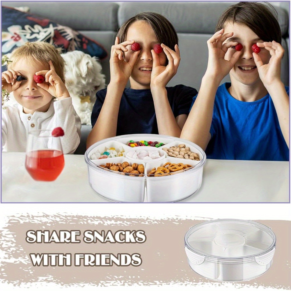 Fruit Snack Serving Tray Divided Snack Box Container 6 - Temu Canada
