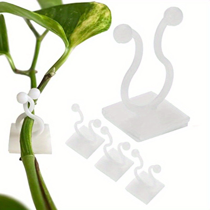 

10/30/50pcs, Plant Climbing Wall Self-adhesive Fasteners, Vine Buckle Hooks, Garden Plant Wall Climbing Vine Clips, Fixed Buckle Hooks