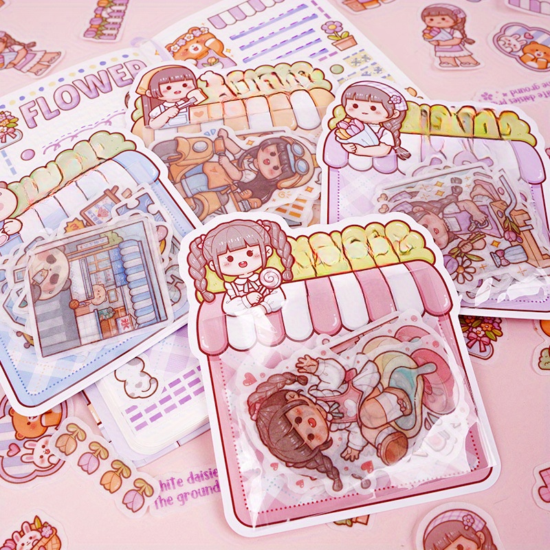 Kawaii cute explosion sticker pack cartoon hand-painted hand