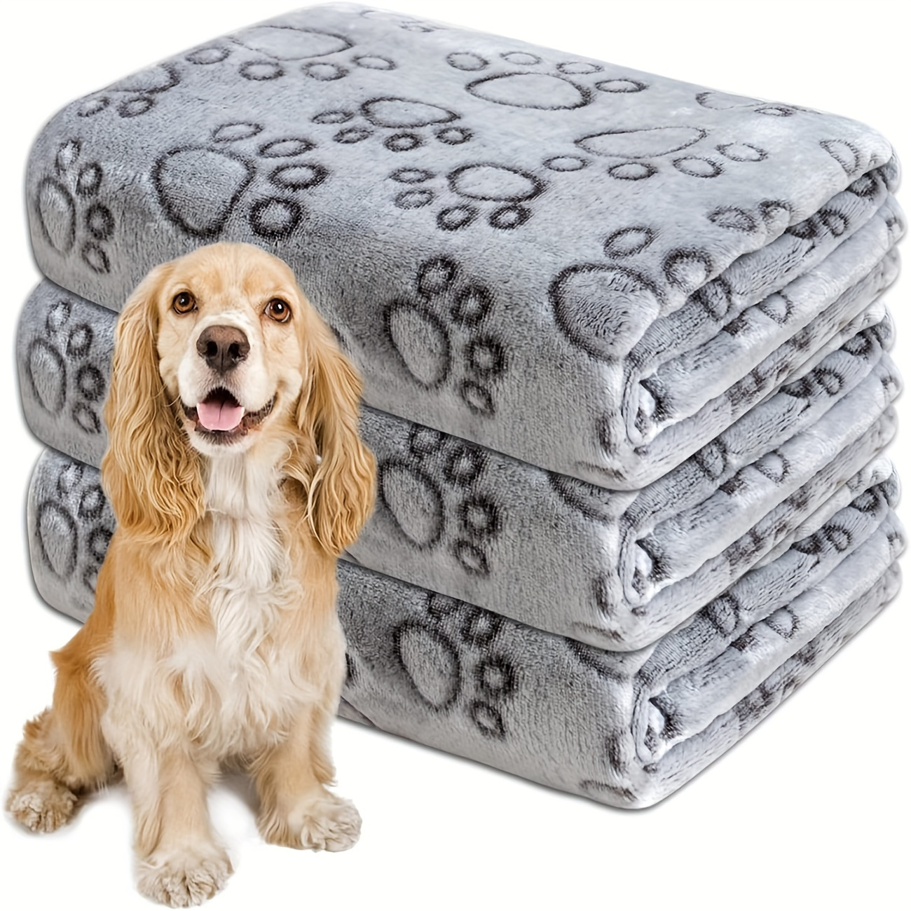 Geprägte Fußabdruck haustier wasserdichte Decke Hundedecke - Temu