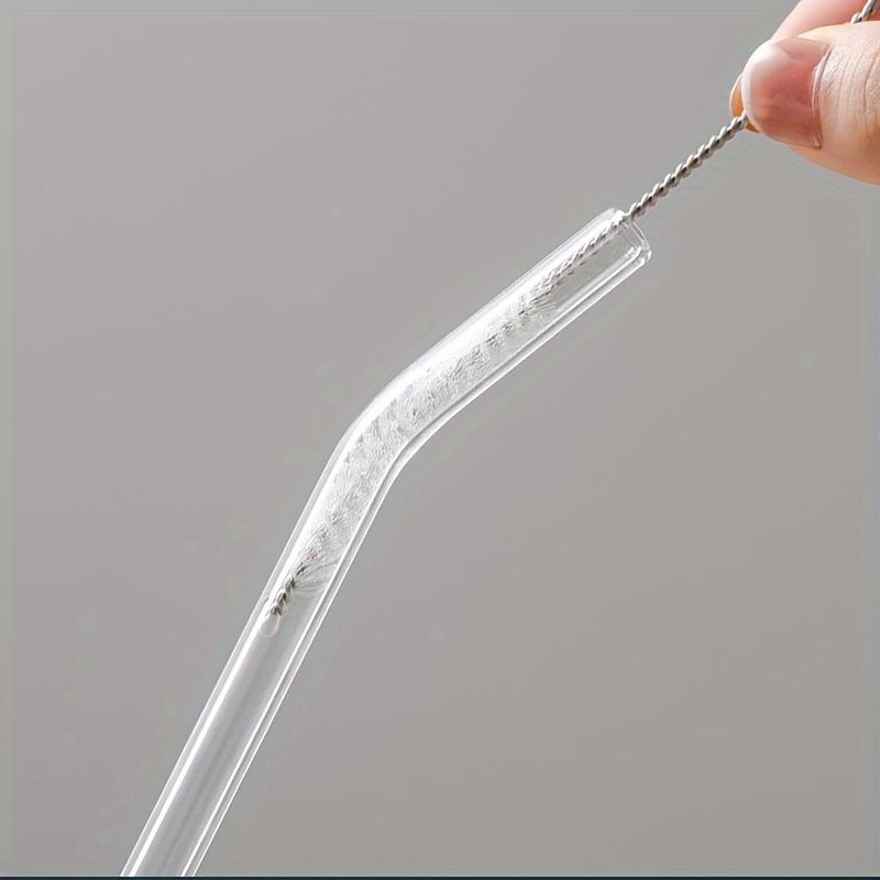 Glass Straw, Transparent Straw For Party, Heat Resistant Straw With  Cleaning Brush, Reusable Straw For Milk Water Cocktail Drinking, Straw For  Decoration, Decorative Straw For Festival Party Wedding Cocktail Bar, Beach  Vacation