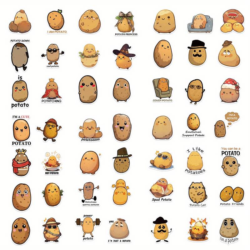 Realistic Potato Sticker – Waterproof Vinyl – Funny Food Humor Gift By Sticker Dynasty