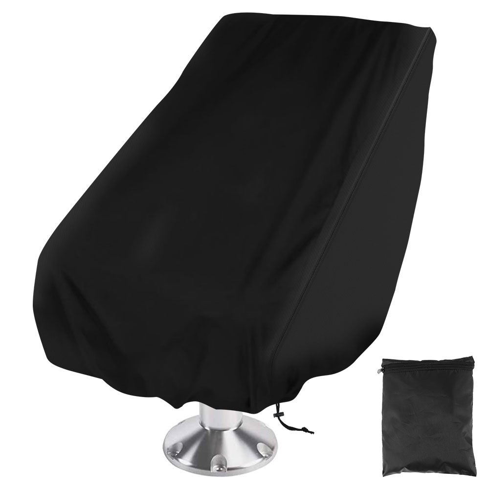 Boat Seat Cover Outdoor Waterproof Pedestal Pontoon Captain Boat Bench  Chair Seat Cover All Weather Protection Fishing Chair Protective Cover