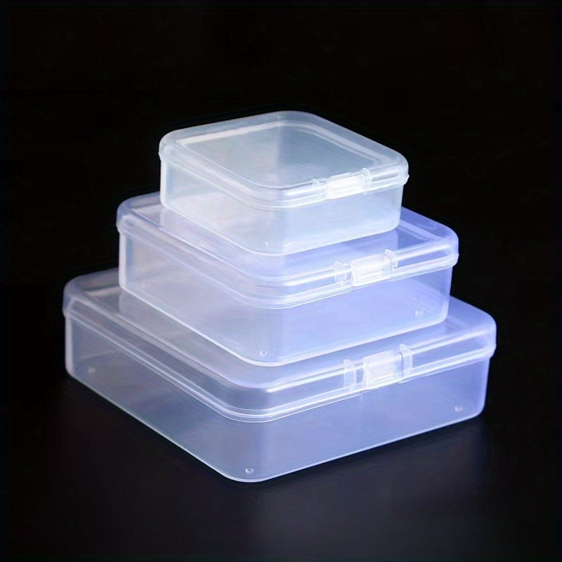 5pcs Plastic Storage Boxes, Transparent Small PP Box, Fish Hook Fishing  Tackle Box, Jewelry Storage Box, Earbuds Box, Accessories Organizer Box