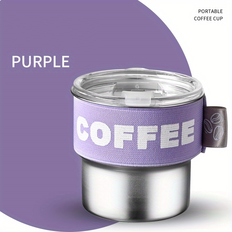 304 Stainless Steel Mini Coffee Cup 400ml with Lid