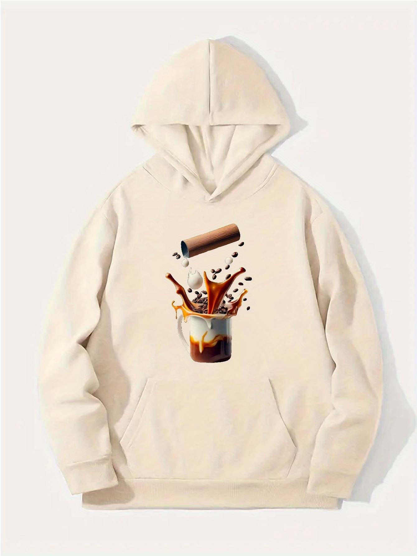 Guys 3d milk print cheap hooded sweatshirt