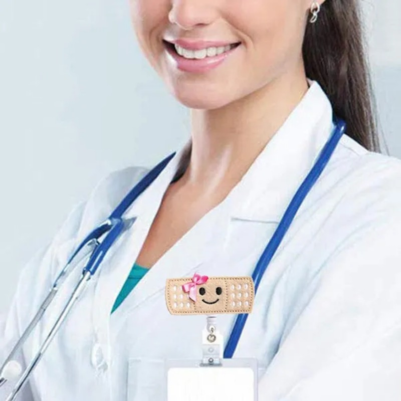 1pc Medical Wound Patch Embroidery Retractable Id Card Name Badge Reel  Holder Nurse Doctor - Business, Industry & Science - Temu United Arab  Emirates