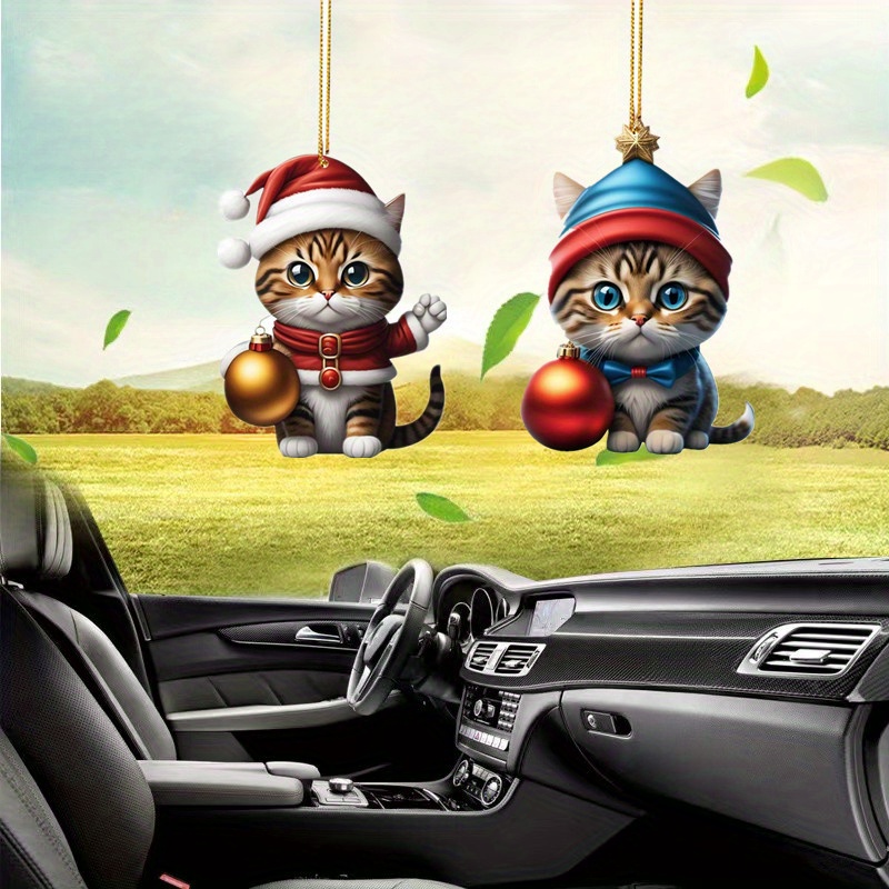 + Decorazioni Auto + Interni + Accessori Volare + gatto + auto + ciondolo 