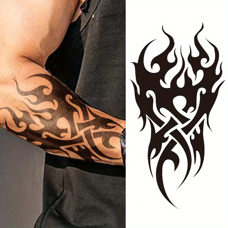 Waterproof Disposable Arm Thigh Tattoo Stickers Temporary - Temu