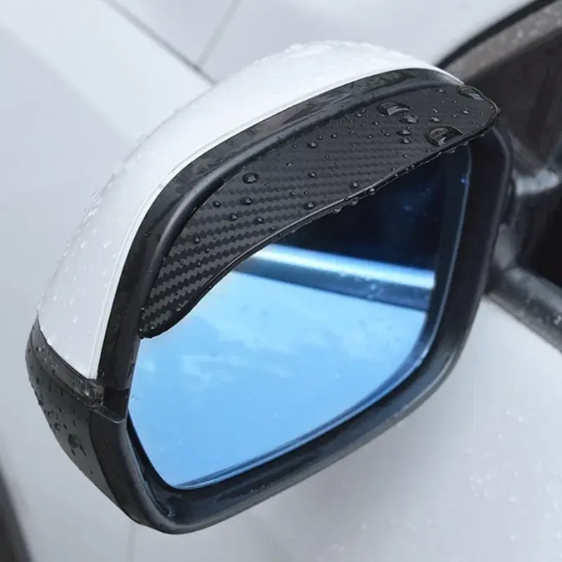 2pcs/set Auto Seitenspiegel Regen Augenbraue Visier Carbon Fiber