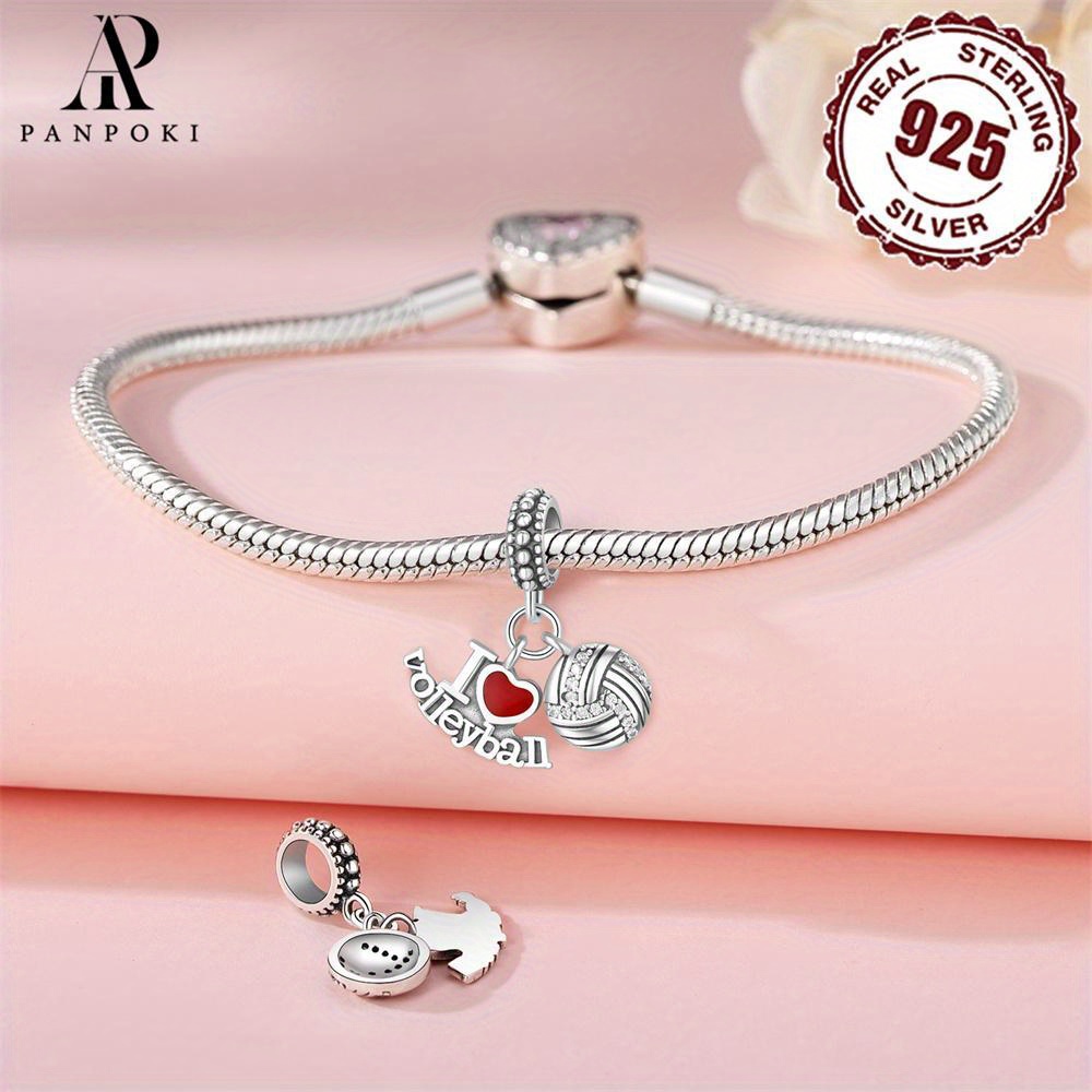 s925 sterling silver volleyball baseball Temu Australia