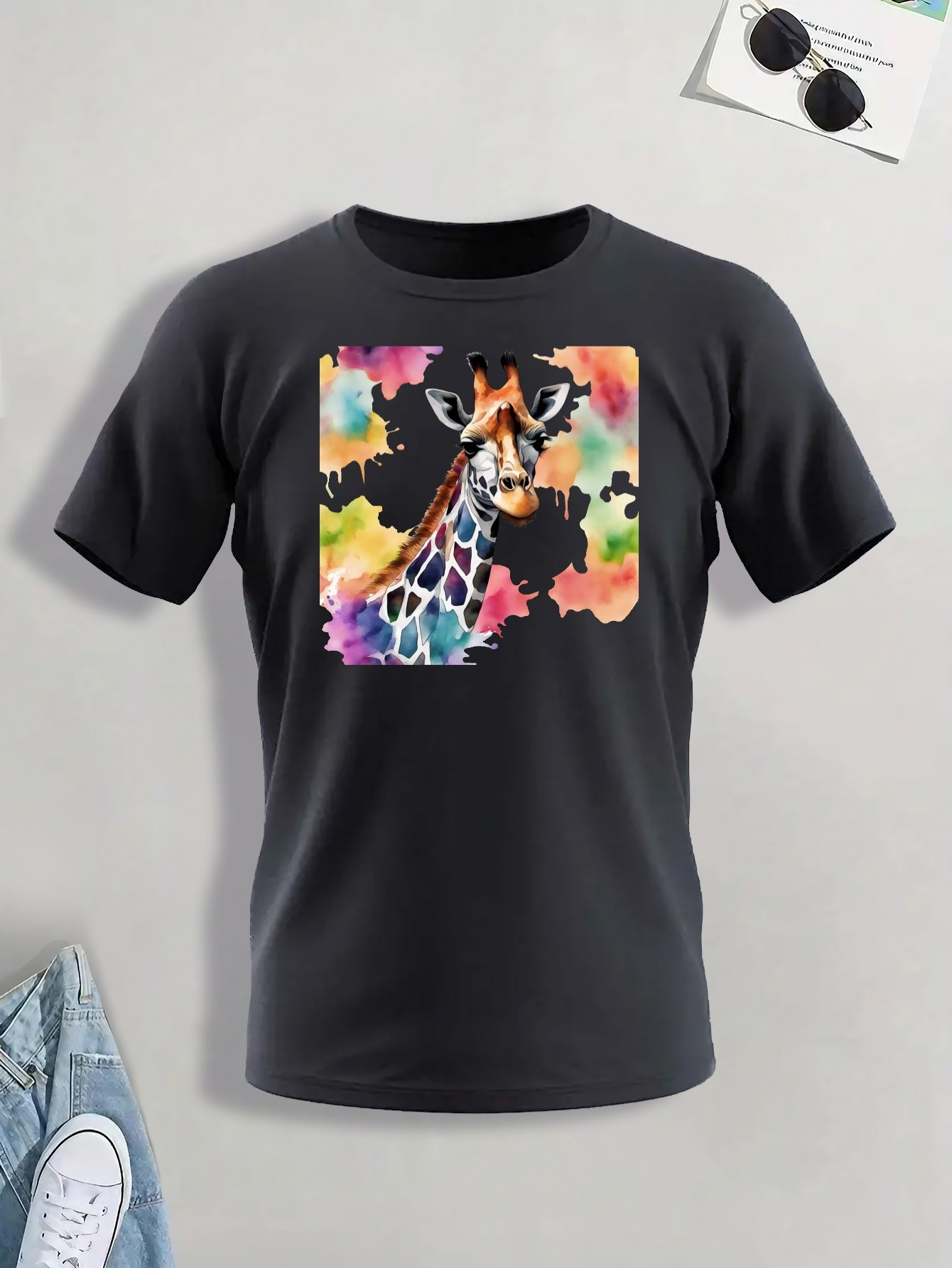 Camiseta Algodón Estampados Hombres Manga Corta Cuello - Temu Chile