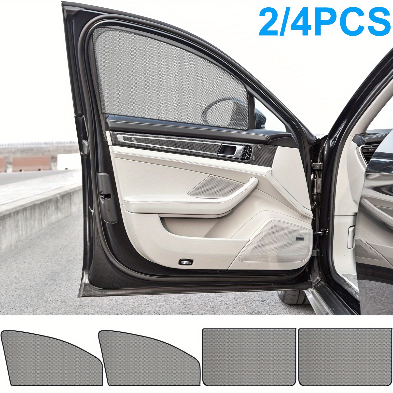 Car Window Sun Shade Privacy Magnetic Car Window Curtain Slidable