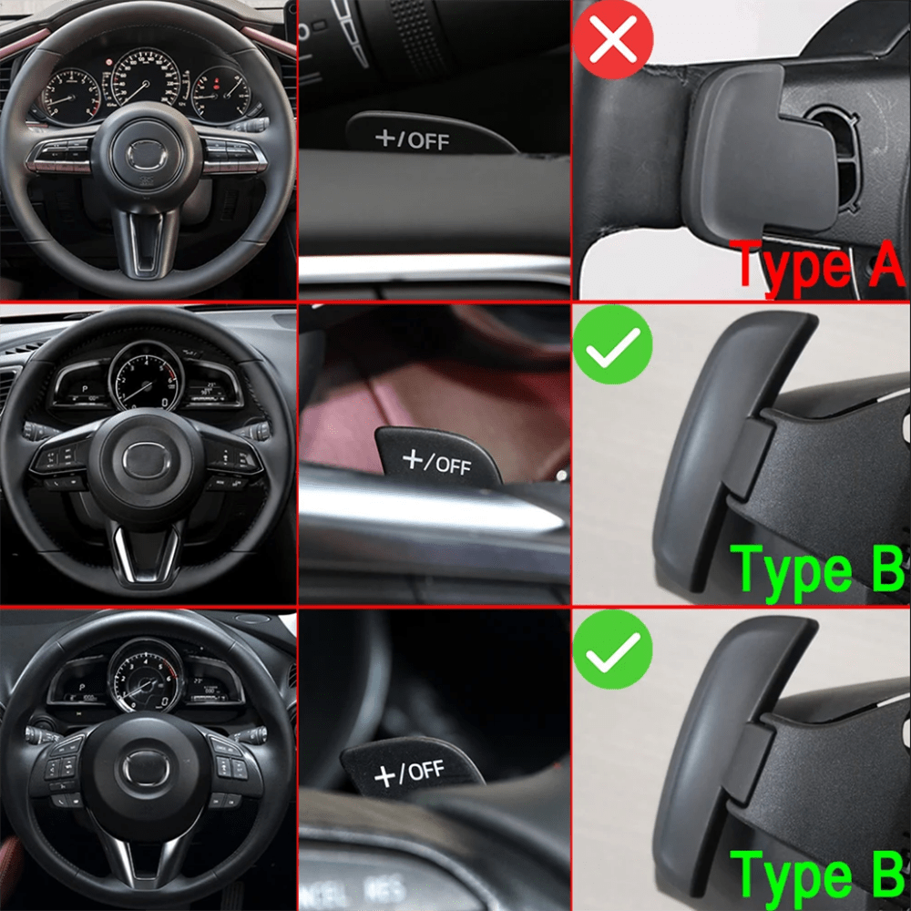 For Mazda Mazda3 Axela CX30 CX-30 Aluminum Car Shift Paddles Steering Wheel  Paddles Extension DSG Styling - buy For Mazda Mazda3 Axela CX30 CX-30  Aluminum Car Shift Paddles Steering Wheel Paddles Extension