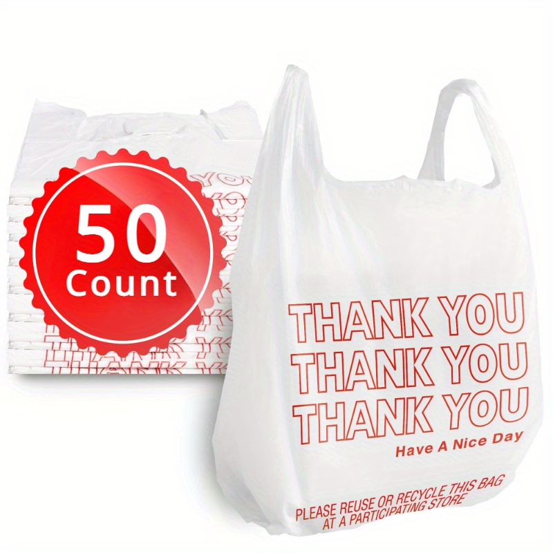 Large Thickened Plastic Bag (white Transparent) For Grocery - Temu