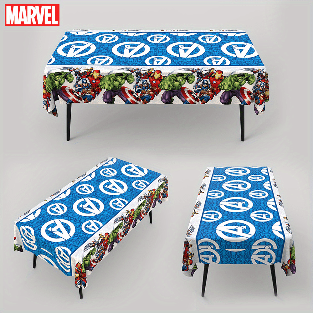 Paquete de 3 manteles de fiesta con temática de superhéroe para  decoraciones de fiesta de cumpleaños, fundas de mesa de plástico para  suministros de