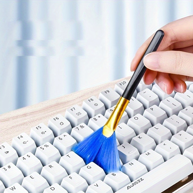 Limpiador de teclado, kit de cepillo de limpieza de teclado 5 en 1, cepillo  suave, limpiador de teclado, removedor de polvo, herramientas de limpieza
