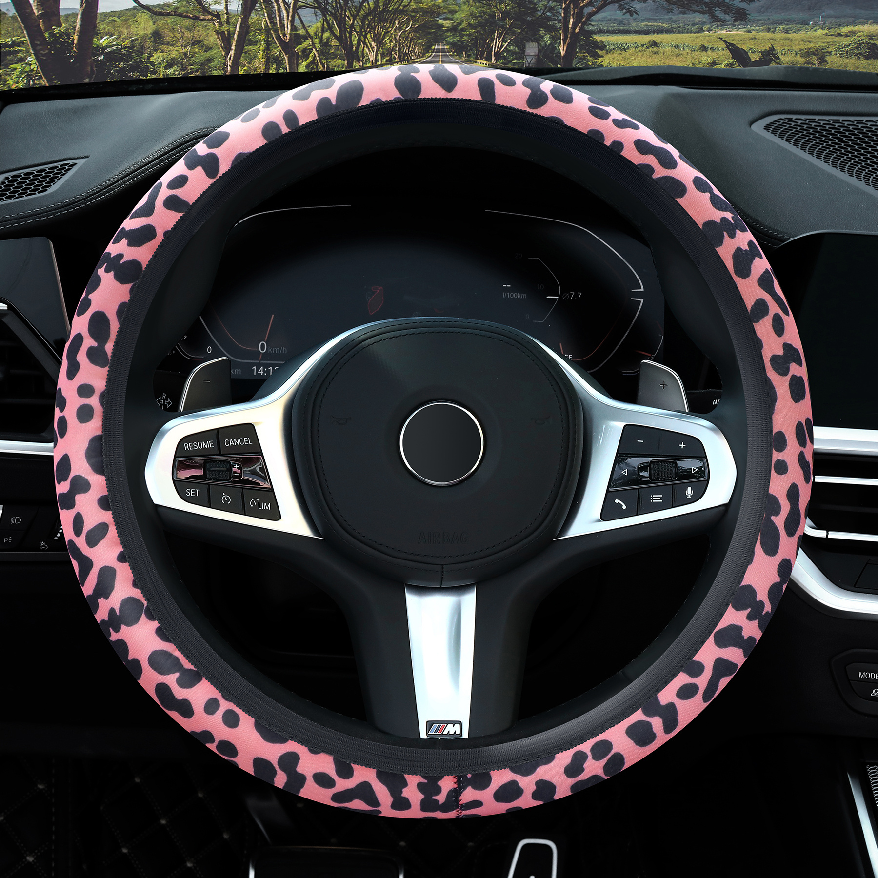 Steering Wheel Cover Cardigan Inspired Car Accessories Patchwork Car Decor Car  Accessories for Teens Crochet Wheel Wrap Car Guy Gift 