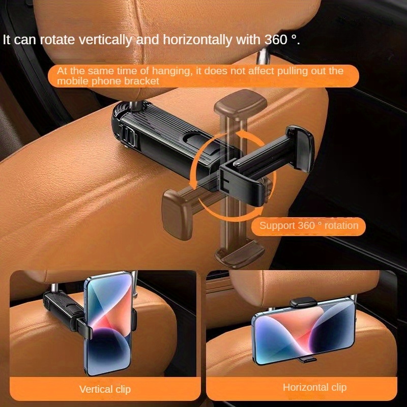 Multifunktionale Auto-Kopfstützenhaken & Rücksitz-Handyhalterung Für Das  Auto - Temu Germany