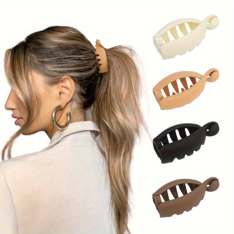 6 Pieces Large Banana Clips Big Banana Hair Clips for Thick hair,Non-slip  Ponytail Holder Clip for Women and Girls,6 Colors 